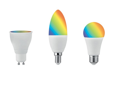Livarno Home Leuchtmittel RGB, für Zigbee Smart Home, GU10, E14, E27
