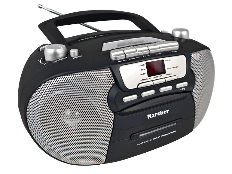 Gehe zu Vollbildansicht: Karcher RR 5040 Oberon tragbares Radio mit CD-Player - MW / UKW - Kassette - Bild 2
