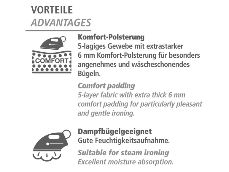 Gehe zu Vollbildansicht: Wenko Bügeldecke »Air Comfort«, dampfbügelgeeignet - Bild 4