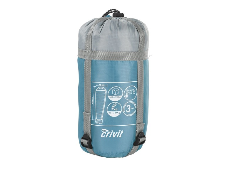 Gehe zu Vollbildansicht: CRIVIT® Schlafsack, mit Kompressions-Packsack und Innentasche, ultraleicht, waschbar - Bild 17