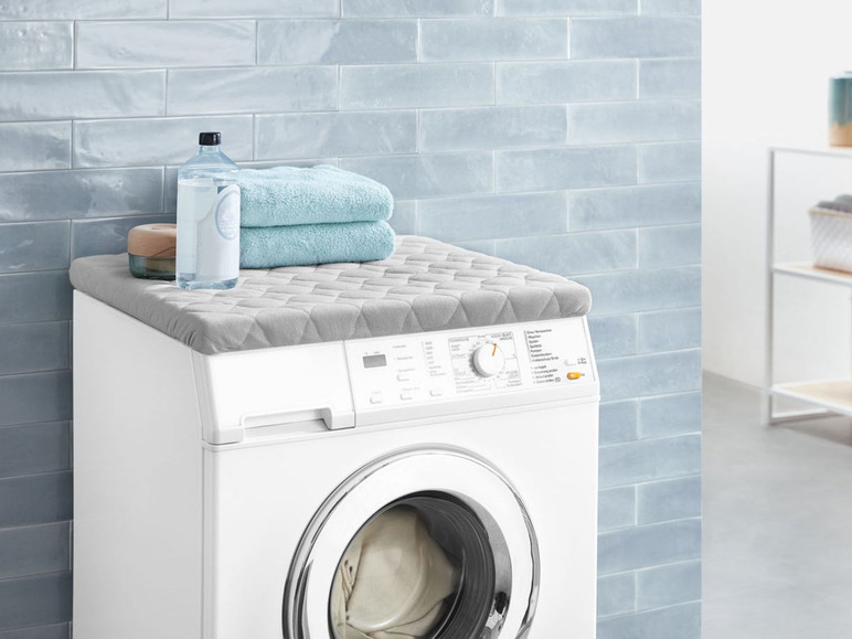 Gehe zu Vollbildansicht: AQUAPUR® Waschmaschinen Schonbezug, mit Spanngummizug, aus Frottee - Bild 3