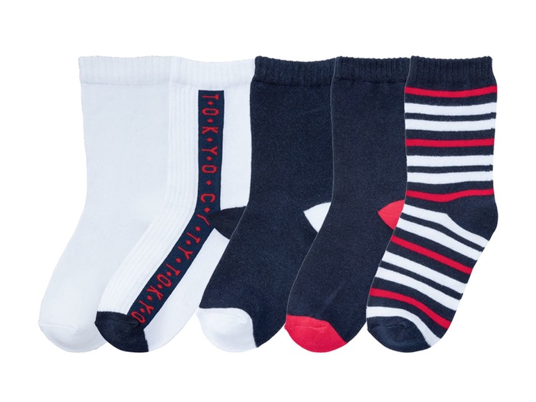 Gehe zu Vollbildansicht: PEPPERTS® Socken Jungen, 5 Paar, mit Baumwolle und Elasthan - Bild 2