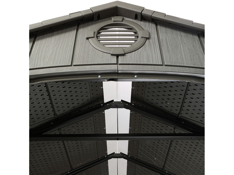 Gehe zu Vollbildansicht: Lifetime USA Gerätehaus »Titan«, 6,9 m², aus Kunststoff, 2 Flügeltüren, mit Insektenschutz - Bild 10