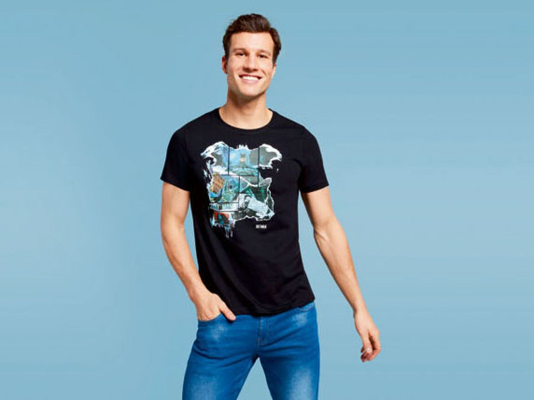 Gehe zu Vollbildansicht: T-Shirt Herren, mit modischem Print - Bild 3