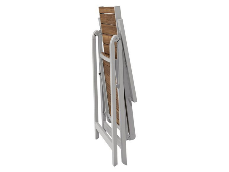 Gehe zu Vollbildansicht: FLORABEST® Balkonmöbel Set, Alu/Holz, 3-teilig, Klappsessel - Bild 4