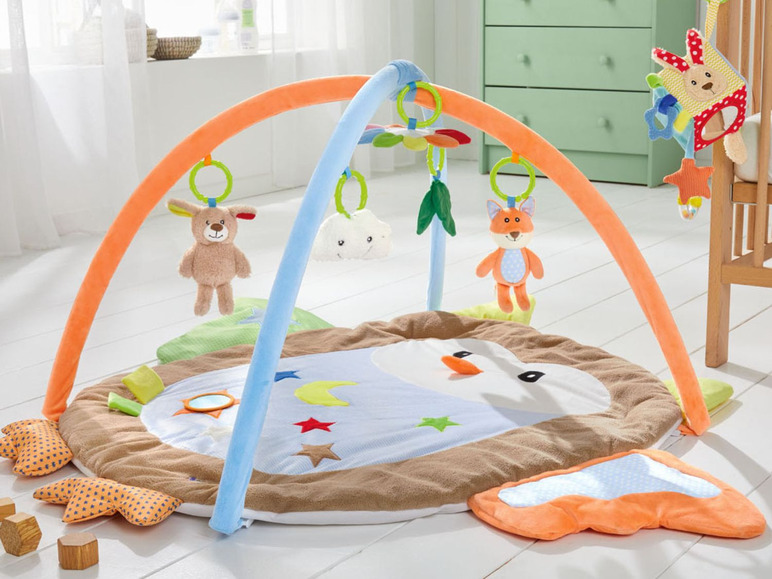 Gehe zu Vollbildansicht: LUPILU® Baby-Aktiv-Decke, mit Soundeffekten, Rassel, Quietschelement, ab der Geburt - Bild 2