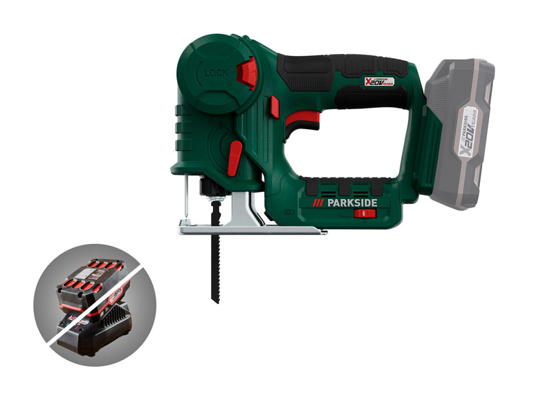 Go to full screen view: PARKSIDE® 2in1 cordless jigsaw and saber saw »PSSSA 20-Li B2«, 20 V - Image 1