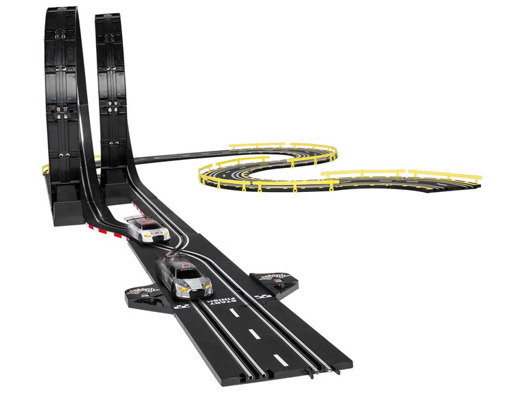 Gehe zu Vollbildansicht: PLAYTIVE® Looping Rennbahn, mit 2 Audi R8 LMS Autos - Bild 1