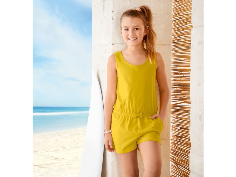 Gehe zu Vollbildansicht: PEPPERTS® Kinder Strandkleid/ Jumpsuit, aus reiner Baumwolle - Bild 3