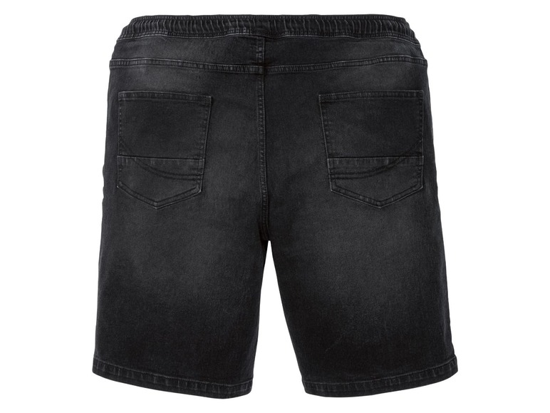Gehe zu Vollbildansicht: LIVERGY® Bermuda Jeans Herren, Gummizugbund mit Bindeband, mit Baumwolle - Bild 7
