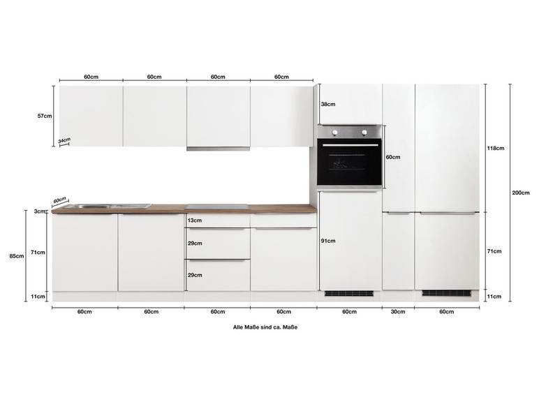 Gehe zu Vollbildansicht: HELD Küchenzeile »Montreal«, in 300/330/360/390 cm - Bild 495
