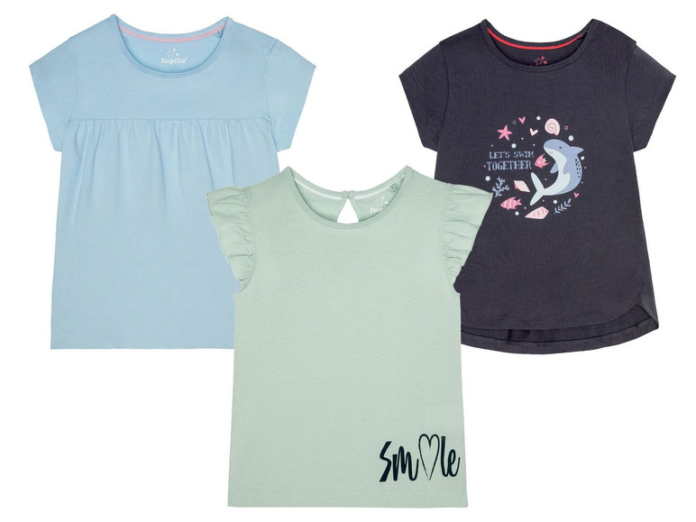 Gehe zu Vollbildansicht: LUPILU® 3 Kleinkinder Mädchen T-Shirts - Bild 15