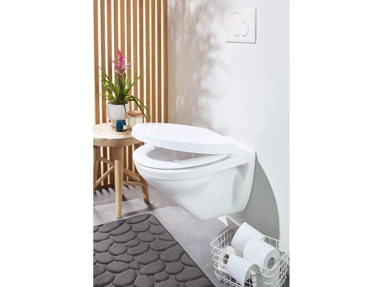 Gehe zu Vollbildansicht: MIOMARE® WC-Sitz, mit Absenkautomatik und Schnellverschluss, Scharniere aus Edelstahl - Bild 9