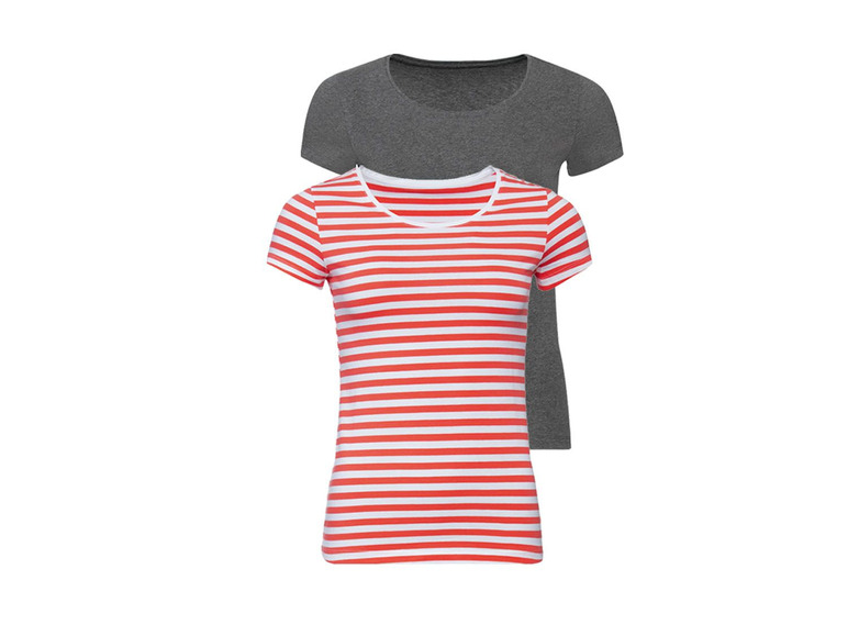 Gehe zu Vollbildansicht: ESMARA® T-Shirt Damen, 2 Stück, mit Baumwolle - Bild 14