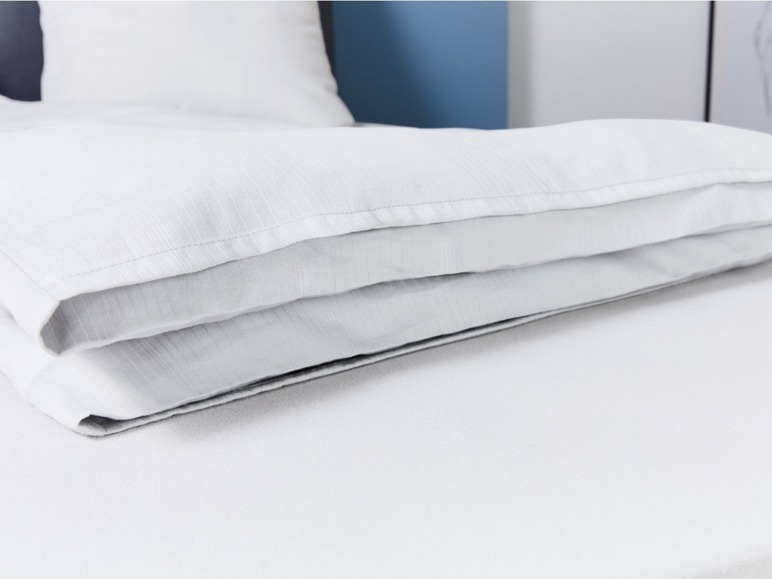 Gehe zu Vollbildansicht: MERADISO® Damast Bettwäsche, 155 x 220 cm, mit Hotelverschluss, aus reiner Baumwolle - Bild 6