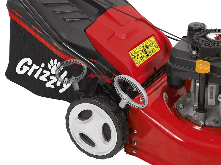 Gehe zu Vollbildansicht: Grizzly Tools Benzin-Rasenmäher BRM 42-141 OHV Trike - Bild 7