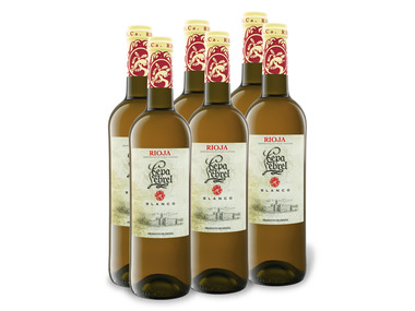 6 x 0,75-l-Flasche Weinpaket Cepa Lebrel Blanco DOC trocken, Weißwein