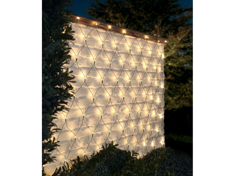Gehe zu Vollbildansicht: MELINERA® LED-Lichternetz/ -vorhang, 8 Leuchtmodi - Bild 3