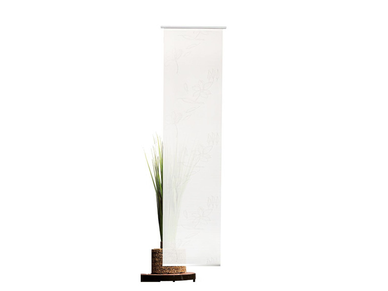 Gehe zu Vollbildansicht: mydeco Schiebevorhang »Flower«, weiss, halbtransparent, versch. Größen, modern und leicht - Bild 3
