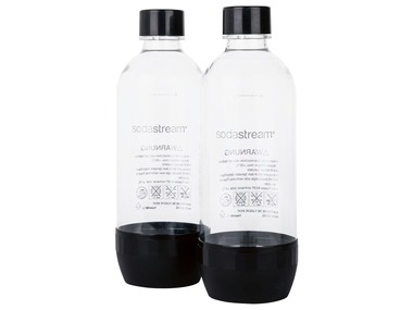 Sodastream Ersatzflaschen, 2 Stück, 1 l Volumen, für »Cool & Easy«-Sprudler, BPA-frei