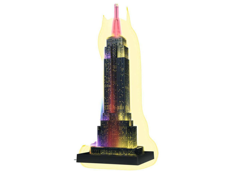 Gehe zu Vollbildansicht: Ravensburger 3D Puzzle Empire State Building bei Nacht - Bild 3