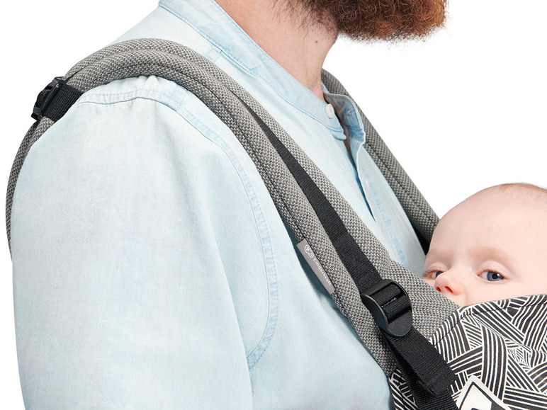 Gehe zu Vollbildansicht: Kinderkraft Babytrage »Milo«, vor dem Bauch & auf dem Rücken tragbar, ergonomisches Design - Bild 24