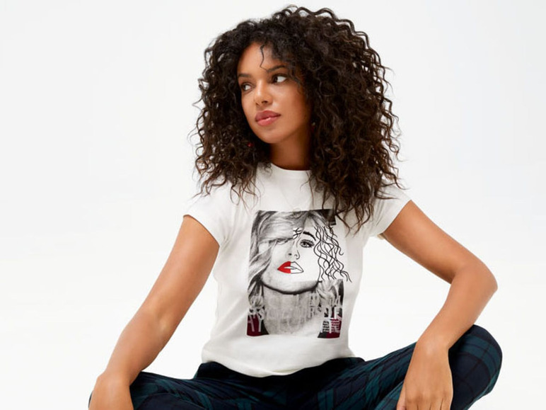Gehe zu Vollbildansicht: ESMARA® T-Shirt Damen, aus reiner Baumwolle - Bild 3