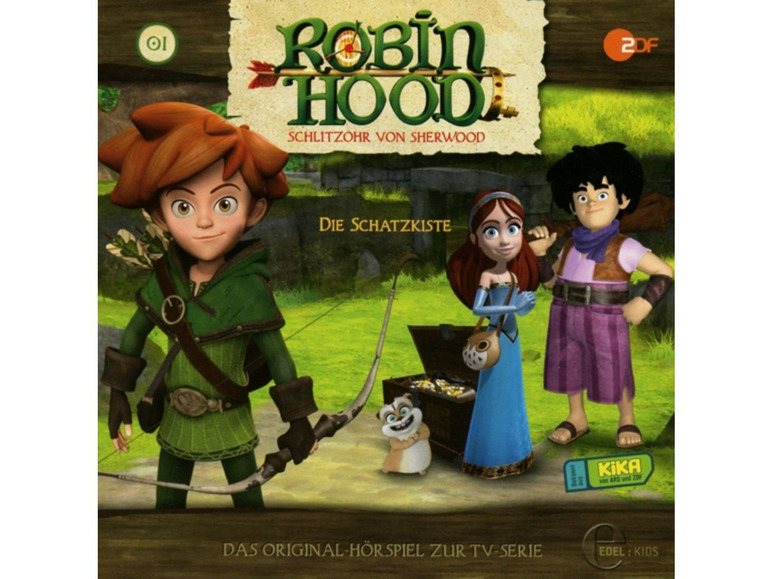 Gehe zu Vollbildansicht: EDEL GERMANY GMBH Robin Hood-Schlitzohr Von Sherwood - (1)Original Hörspiel z.TV-Serie-Die Schatzkiste - CD - Bild 1