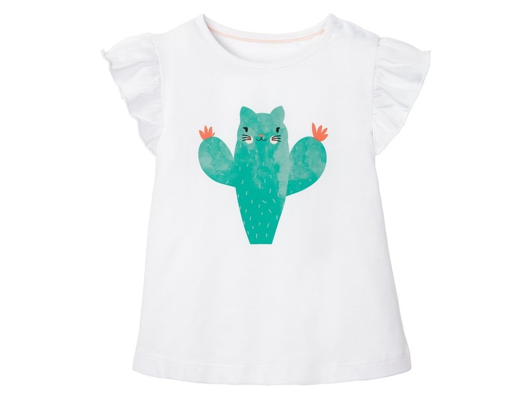 Gehe zu Vollbildansicht: LUPILU® Kleinkinder T-Shirts Mädchen, 2 Stück, aus Baumwolle - Bild 25