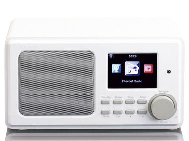 Lenco DIR-100 Internet Radio für Radiosender aus aller Welt WLAN-Verbindung, Wiedergabe von USB