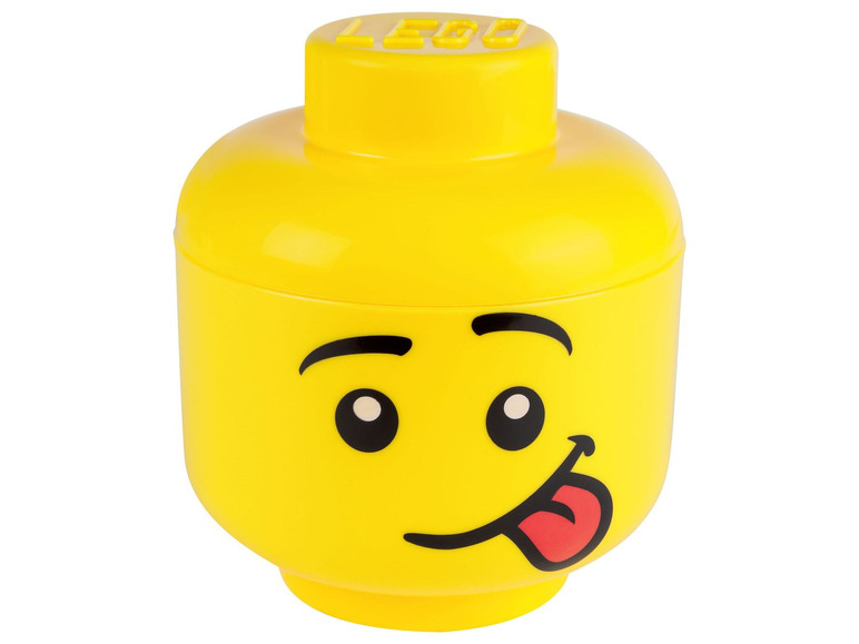 Gehe zu Vollbildansicht: LEGO® Aufbewahrungsbox, in Legokopf-Form, 2-teilig - Bild 4