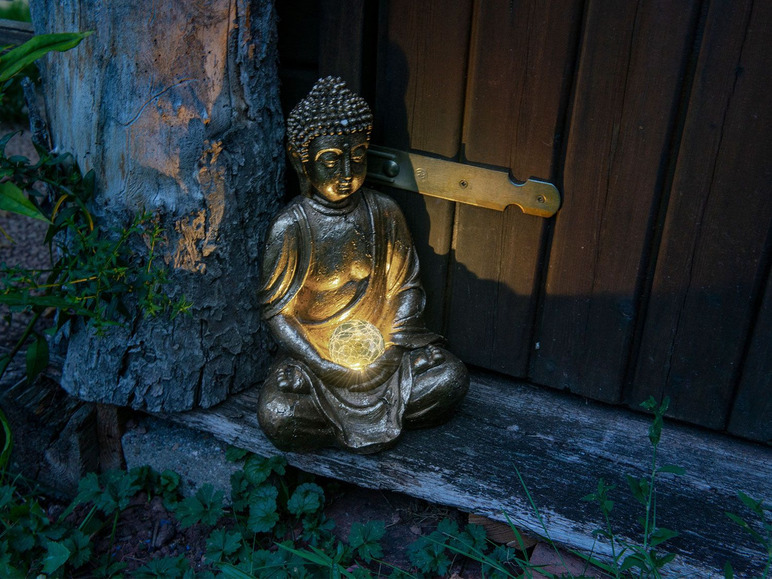 Gehe zu Vollbildansicht: näve LED-Deko-Solarleuchte Buddha - Bild 2