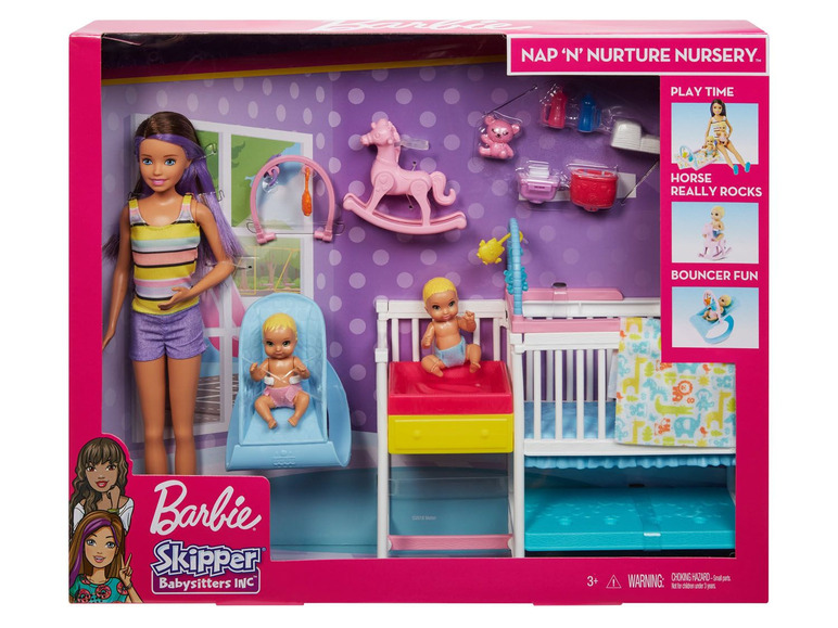 Gehe zu Vollbildansicht: Barbie „Skipper Babysitters Inc.” Kinderzimmer Spielset - Bild 7