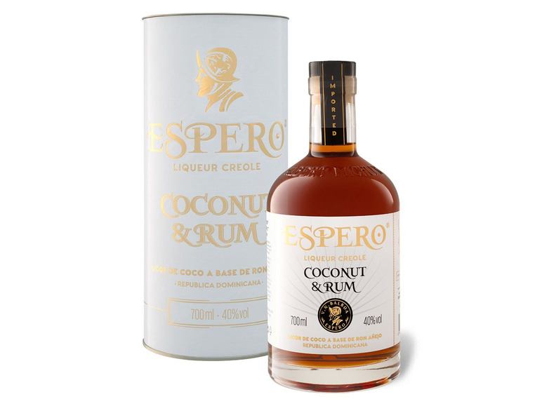 Gehe zu Vollbildansicht: Ron Espero Liqueur Creole Coconut & Rum 40% Vol - Bild 1
