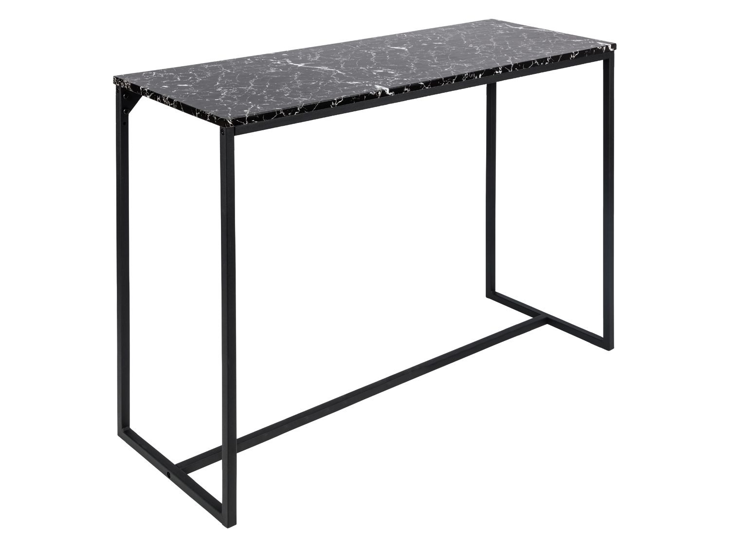 LIVARNO LIVING® Konsole, Tischplatte in Marmor-Optik, mit