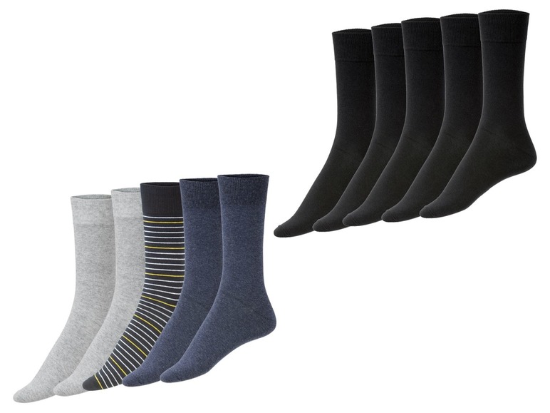 Gehe zu Vollbildansicht: LIVERGY® Socken Herren, 5 Paar, mit Baumwolle und Elasthan - Bild 1