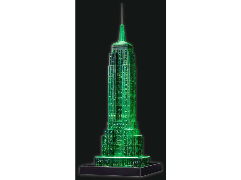 Gehe zu Vollbildansicht: Ravensburger 3D Puzzle Empire State Building bei Nacht - Bild 7
