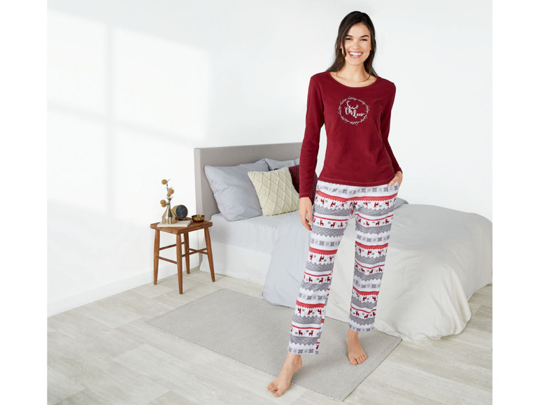 Gehe zu Vollbildansicht: ESMARA® Damen Pyjama, in weicher Fleece-Qualität - Bild 10