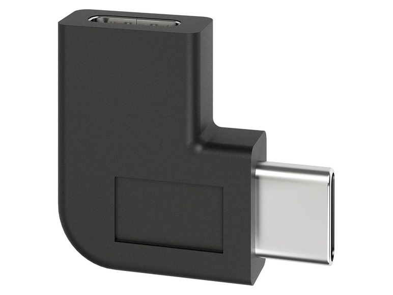 Gehe zu Vollbildansicht: Goobay Winkel-Adapter USB-C™ auf USB-C™ 90°, schwarz - Bild 2