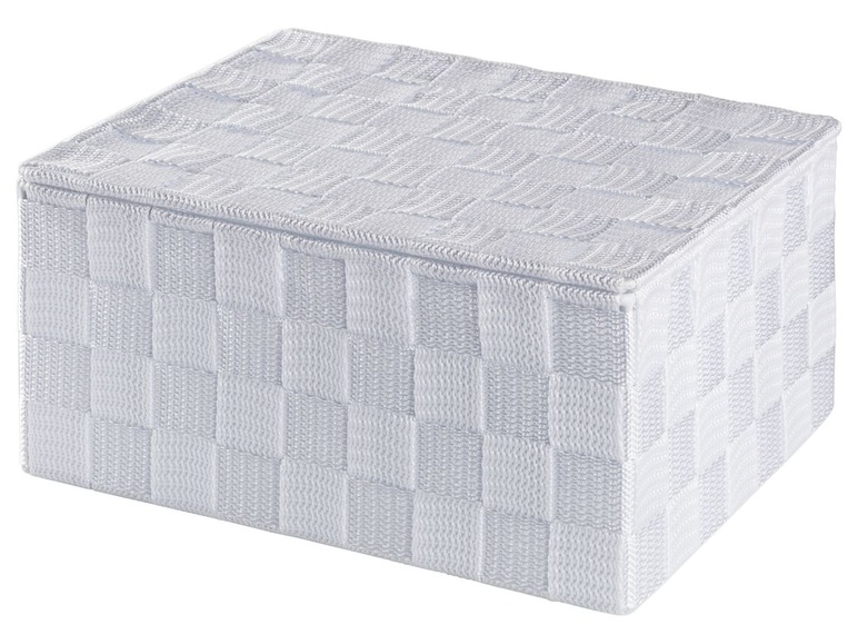 LIVARNO LIVING® Aufbewahrungsboxen, geflochten, mit Deckel, Innenrahmen