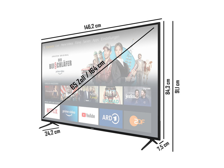 Gehe zu Vollbildansicht: homeX Fire TV - Fernseher / Smart TV (4K UHD, HDR, Alexa Sprachsteuerung, Triple-Tuner) [Modelljahr 2021] - Bild 34