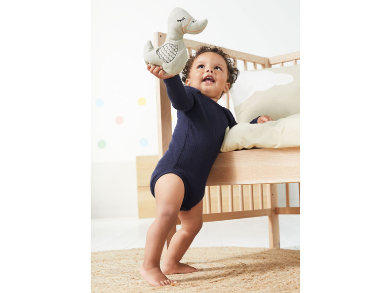 Gehe zu Vollbildansicht: LUPILU® Baby Jungen Bodies, 2 Stück, aus reiner Bio-Baumwolle - Bild 12