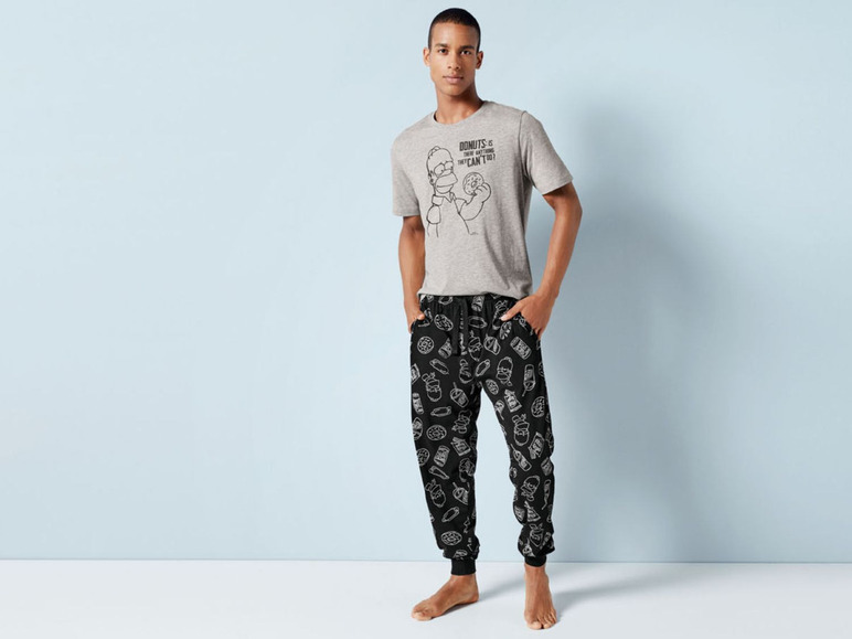 Gehe zu Vollbildansicht: LIVERGY® Pyjama Herren, mit Gummizugbund, mit Baumwolle - Bild 3