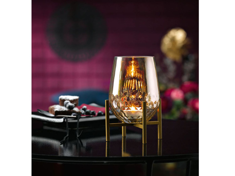 Gehe zu Vollbildansicht: MELINERA® Glas Teelichter, mit Glanzbeschichtung - Bild 9
