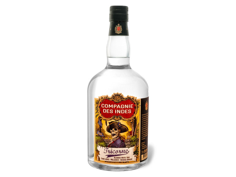 Gehe zu Vollbildansicht: Compagnie des Indes Tricorne Rum 43% Vol - Bild 1