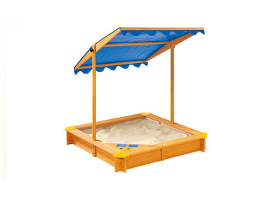 PLAYTIVE® Sandkasten mit Dach und Eisdiele