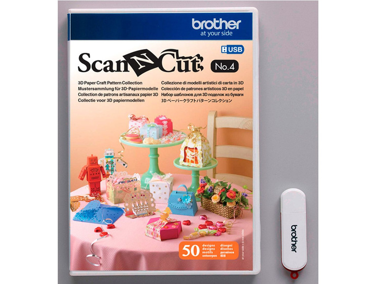 brother ScanNCut Designs Nr.4 3D Papiermodelle Lidl.de