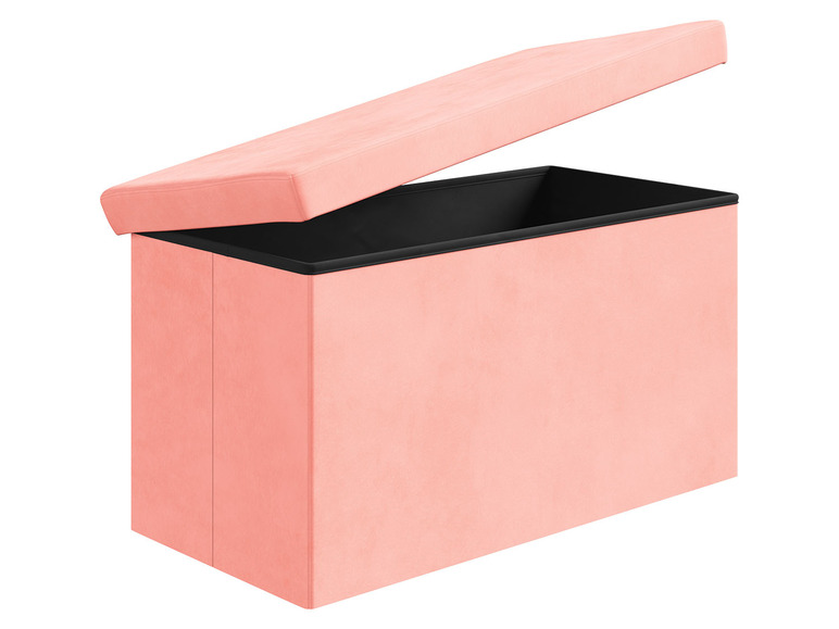 Go to full screen view: Livarno Home velvet bench with storage - image 11