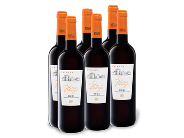 6 x 0,75-l-Flasche Weinpaket Finca Besaya Rioja Crianza Tempranillo DOC, Rotwein