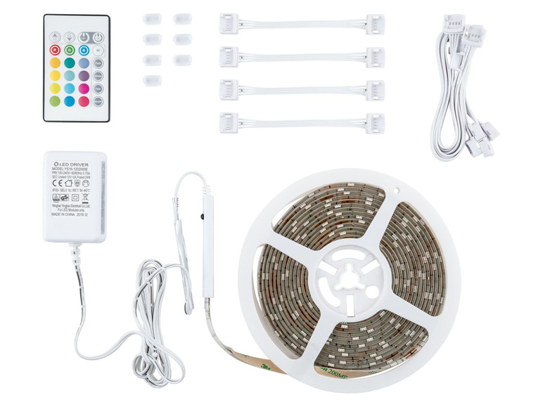 Gehe zu Vollbildansicht: LIVARNO LUX® LED-Band, 20 Watt, 150 dimmbare LEDs, mit Farbwechsel, Fernbedienung - Bild 1